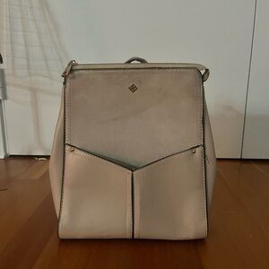 Talbots Cream and Tan Women's Backpack